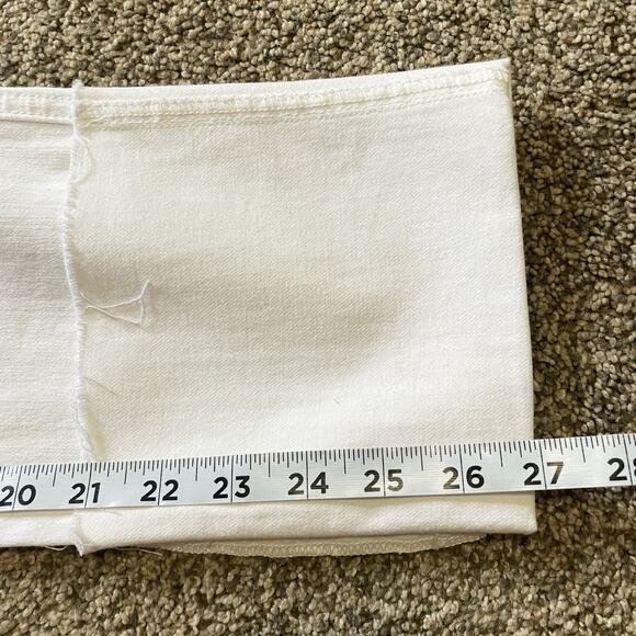 Mother NWT Pony Boy Fray White Jeans Size 29 - Picture 9 of 9